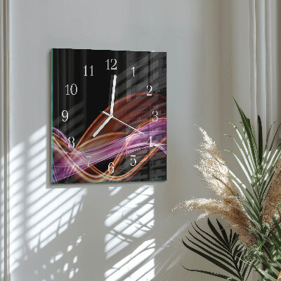 Quadratische wanduhr Abstrakte Kunst