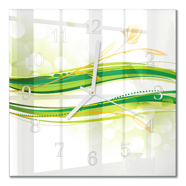 Quadratische wanduhr modern Abstrakte Linien