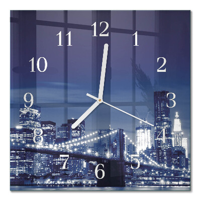 Quadratische wanduhr Horizont