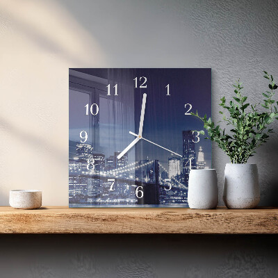 Quadratische wanduhr Horizont