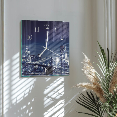 Quadratische wanduhr Horizont