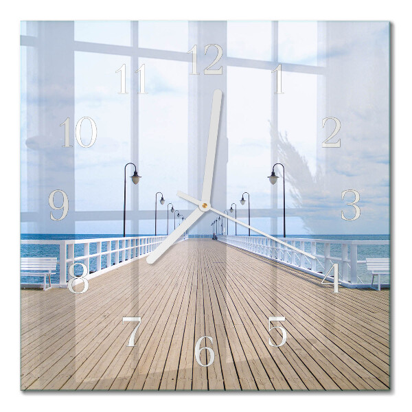 Quadratische wanduhr modern Pier