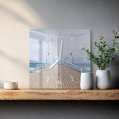Quadratische wanduhr modern Pier