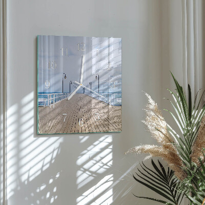 Quadratische wanduhr modern Pier