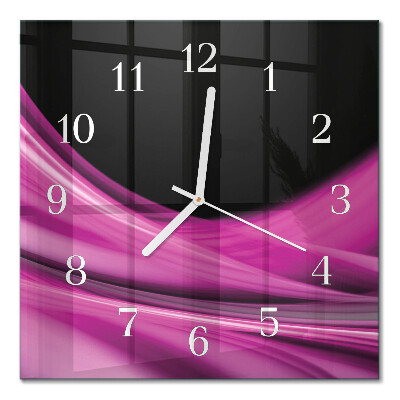 Wanduhr mit motiv quadratisch Abstrakte Linien