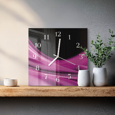 Wanduhr mit motiv quadratisch Abstrakte Linien