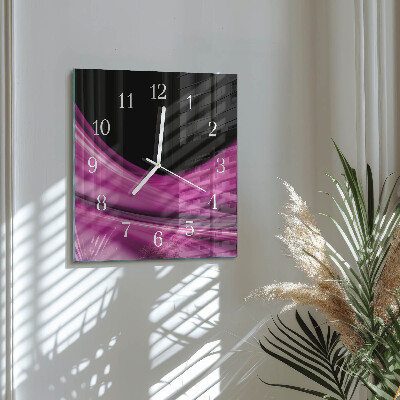 Wanduhr mit motiv quadratisch Abstrakte Linien