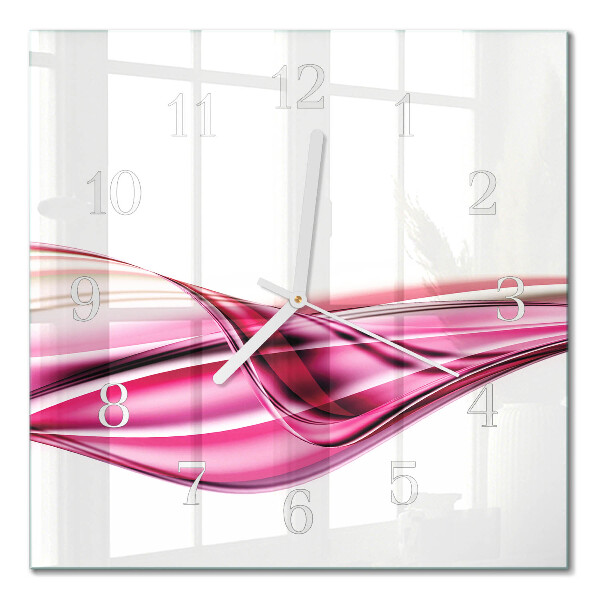 Quadratische wanduhr Abstrakte Linien