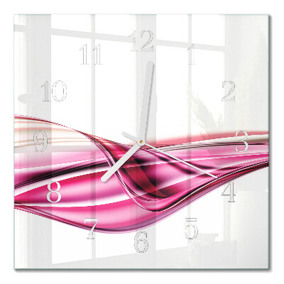 Quadratische wanduhr Abstrakte Linien
