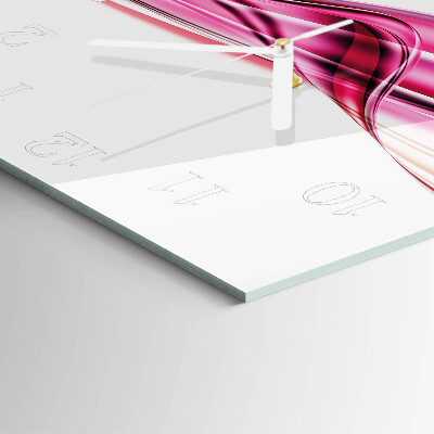 Quadratische wanduhr Abstrakte Linien
