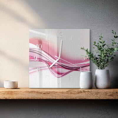 Glasuhr quadratisch Abstrakte Kunst