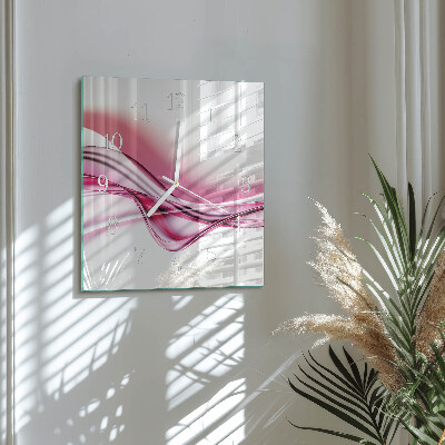 Glasuhr quadratisch Abstrakte Kunst