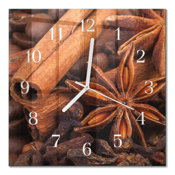 Quadratische wanduhr modern Vanille