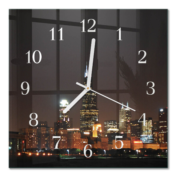 Wanduhr mit motiv quadratisch Nachthorizont