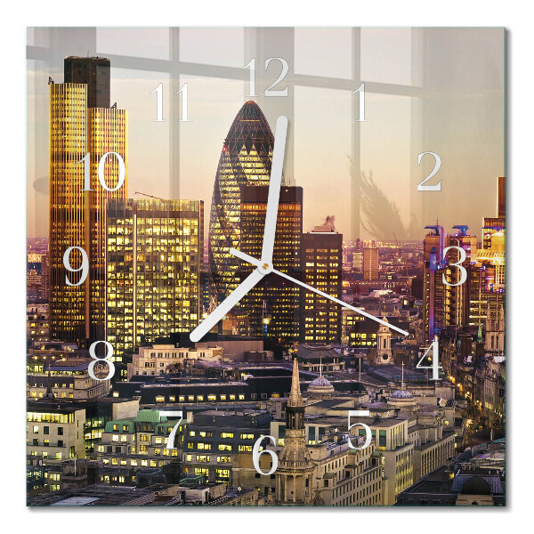 Quadratische wanduhr London