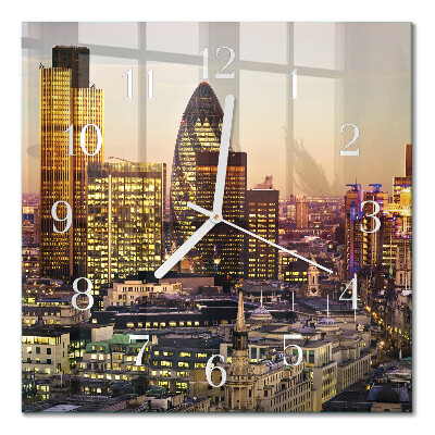 Quadratische wanduhr London