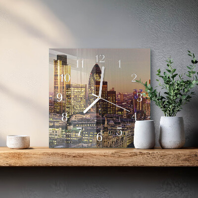 Quadratische wanduhr London
