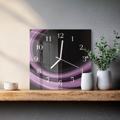 Wanduhr mit motiv quadratisch Abstrakte Linien