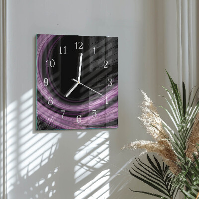 Wanduhr mit motiv quadratisch Abstrakte Linien