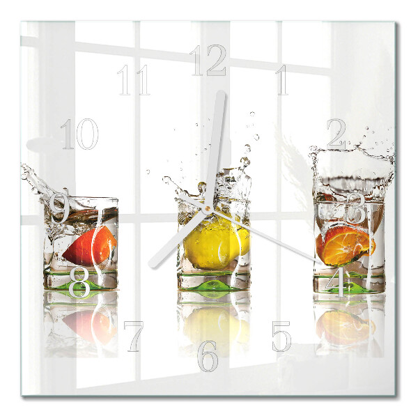 Wanduhr mit motiv quadratisch Fruchtbecher