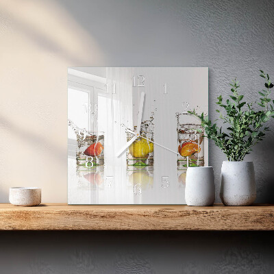 Wanduhr mit motiv quadratisch Fruchtbecher