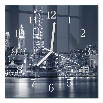 Quadratische wanduhr Horizont
