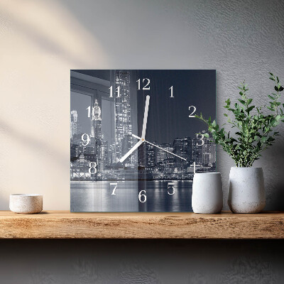 Quadratische wanduhr Horizont