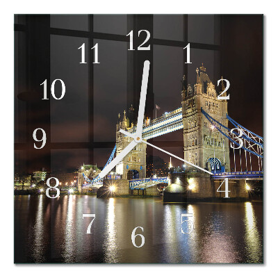 Wanduhr mit motiv quadratisch London Bridge