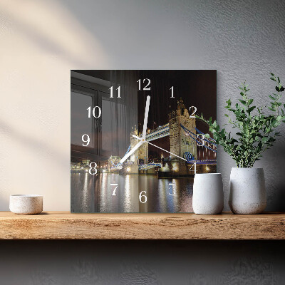 Wanduhr mit motiv quadratisch London Bridge