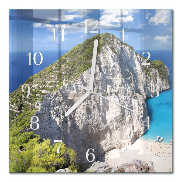 Quadratische wanduhr modern Cliff