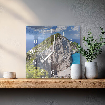 Quadratische wanduhr modern Cliff