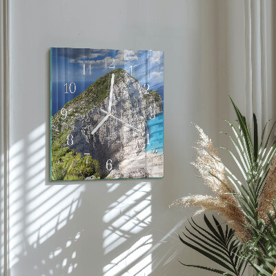 Quadratische wanduhr modern Cliff