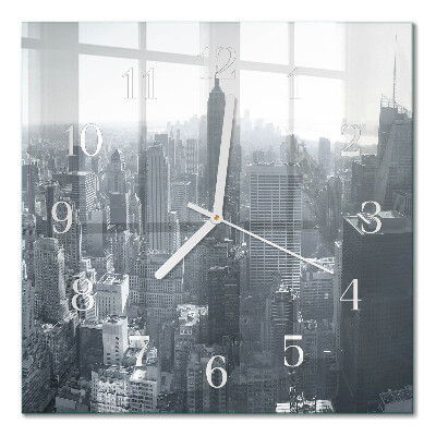 Quadratische wanduhr Horizont