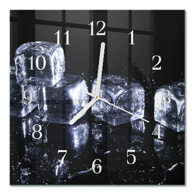 Wanduhr mit motiv quadratisch Eiswürfel