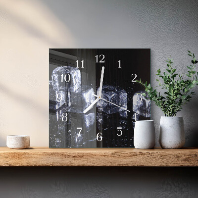 Wanduhr mit motiv quadratisch Eiswürfel