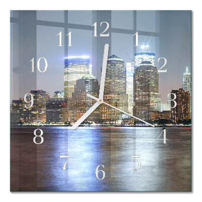 Quadratische wanduhr modern Horizont