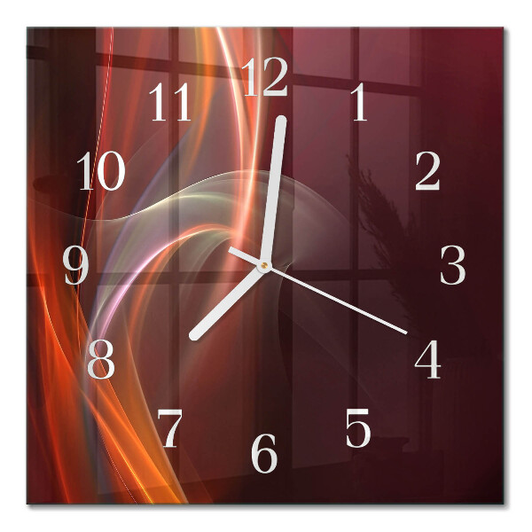 Wanduhr mit motiv quadratisch Abstrakte Linien