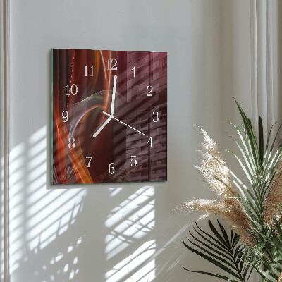 Wanduhr mit motiv quadratisch Abstrakte Linien