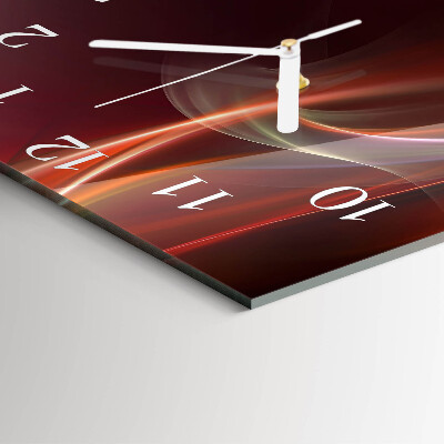 Wanduhr mit motiv quadratisch Abstrakte Linien