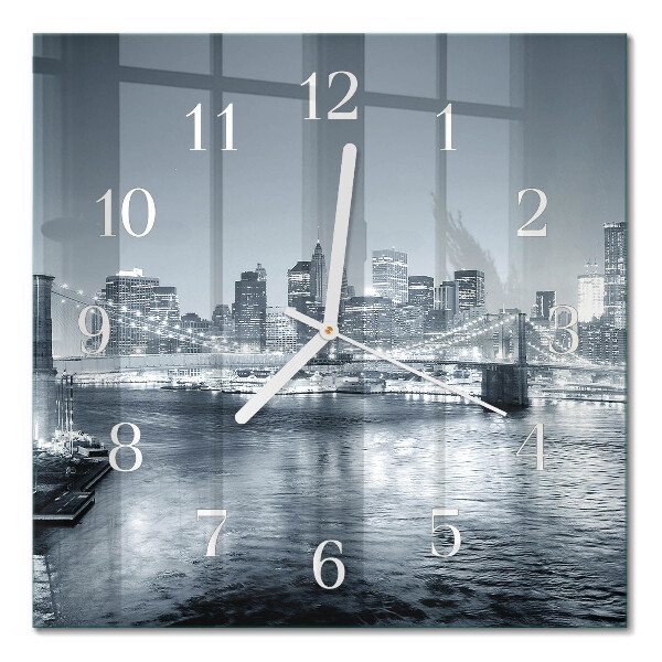 Wanduhr mit motiv quadratisch Nachthorizont