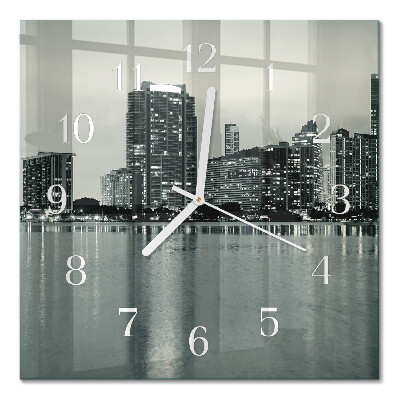 Quadratische wanduhr Horizont