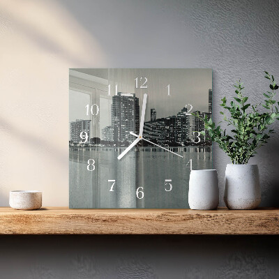 Quadratische wanduhr Horizont