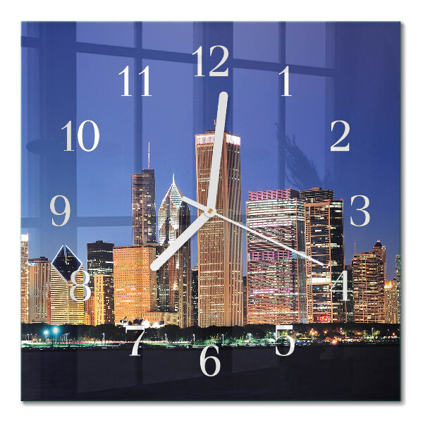 Quadratische wanduhr modern Horizont