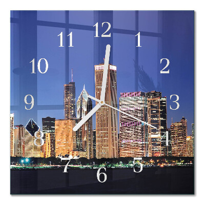 Quadratische wanduhr modern Horizont