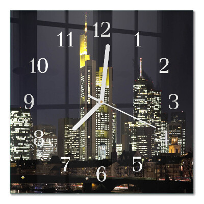 Quadratische wanduhr modern Horizont