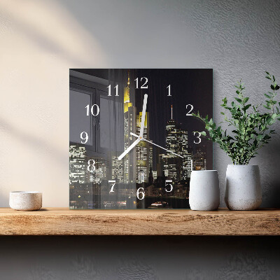 Quadratische wanduhr modern Horizont