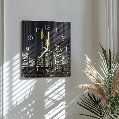Quadratische wanduhr modern Horizont