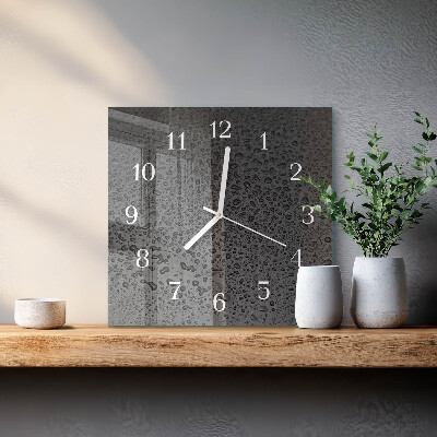 Wanduhr mit motiv quadratisch Wassertropfen