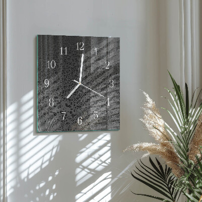 Wanduhr mit motiv quadratisch Wassertropfen