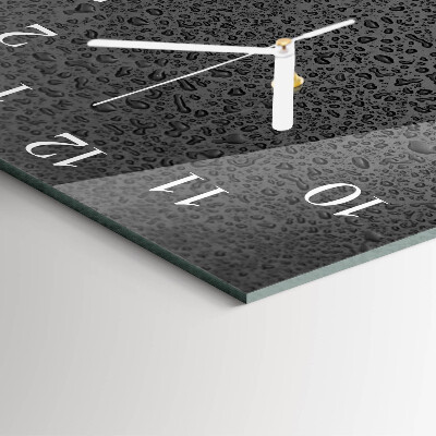 Wanduhr mit motiv quadratisch Wassertropfen